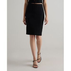 Quince Black Pencil Skirt